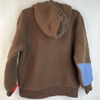 Size 6-7 (120): Hanna Andersson Brown Fuzzy Zip-Up Hoodie