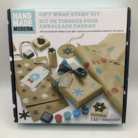 Hand Made Modern Gift Wrap Stamp Kit-NEW