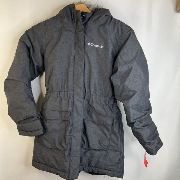 Size 10-12: Columbia Dark Grey Omni-Heat Zip-Up Winter Coat