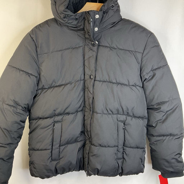 Size 10: Gap Black Zip-Up Puffer Coat