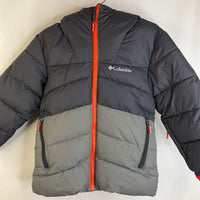 Size 4-5: Columbia 2 Tone Grey/Orange Zip-Up Puffer Coat