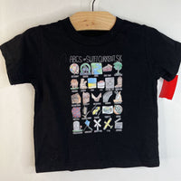 Size 2: Rabbit Skins Black ABCs of Swift Current Sk T-Shirt