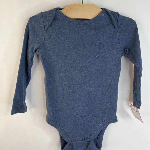 Size 18-24m: Gap Blue Long Sleeve Onesie