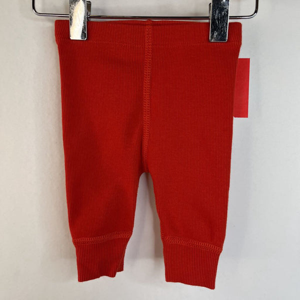 Size 0-3m (50): Hanna Andersson Red Leggings