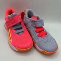 Size 12: Nike Pink & Lavender Giannas Immortality Velcro Basketball Shoes