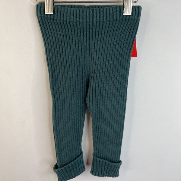 Size 6-12m (70): Hanna Andersson Teal Knitted Leggings