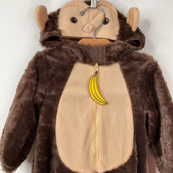 Size 6-9m: Spooky Night Brown Fuzzy Footed Monkey Costume