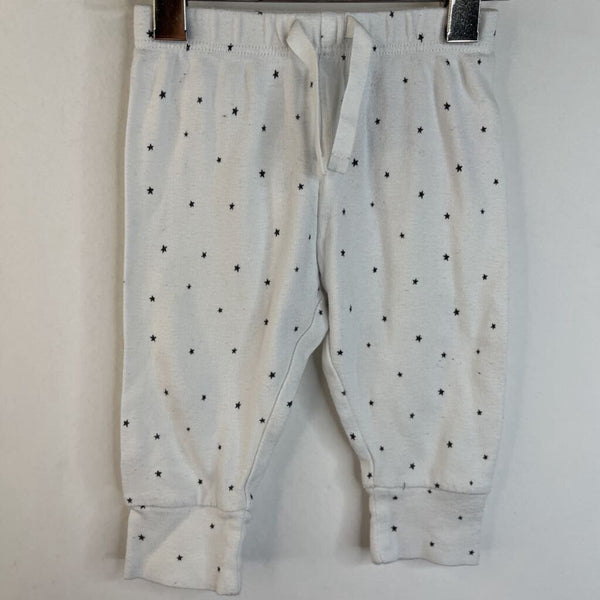 Size 3-6m: Gap White Black Stars Pants