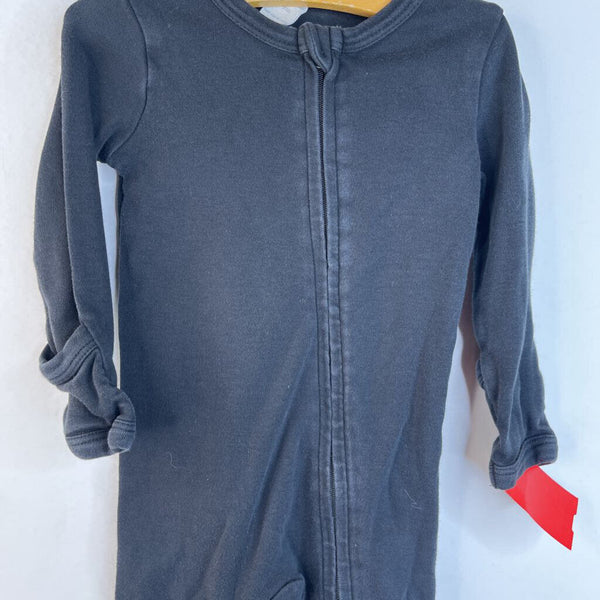 Size 6-9m: Kate Quinn Organics Black Footed Long Sleeve 1pc PJs