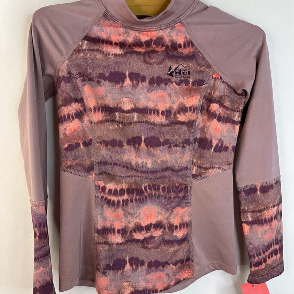 Size 4-5: REI Lavender & Peach Tie-Dye Long Sleeve Shirt