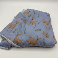 Copper Pearl Lavender Baby Deer Swaddle Blanket