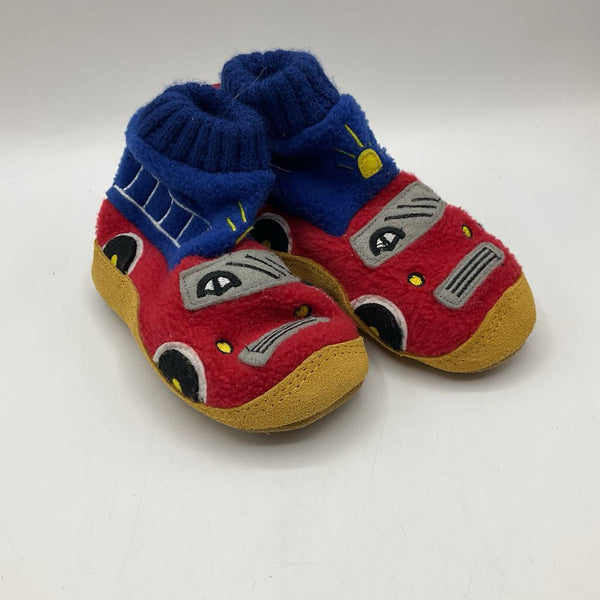 Size 5: :Lands End Fire Truck Slippers