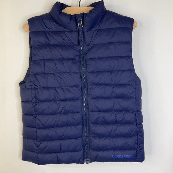 Size 4-5: Land's End Blue Zip Up Puffy Vest "New With Tags"