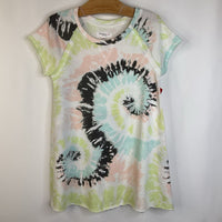 Size 5: Grayson Mini White/Black Tie-Dye Dress