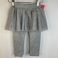 Size 18-24m: Baby Gap Light Grey Mesh Lined Skirt W/Leggings