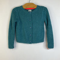 Size 3-4: Mini Boden Blue Button-Up Knitted Cardigan