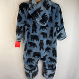 Size 18-24m: Hatley Blue/Black Bear Print Cozy Bunting