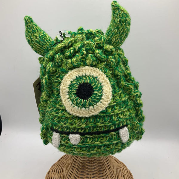 Size M: Andes Kids Green Monster Knitted Hat -NEW W/Tag