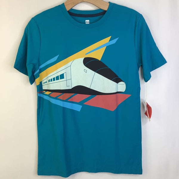 Size 16: Tea Turquoise Train T-Shirt - New w/ Tags