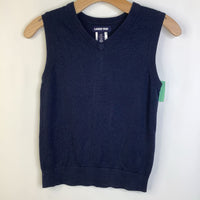 Size 8: Land Ends Dark Blue Knitted Tank Top