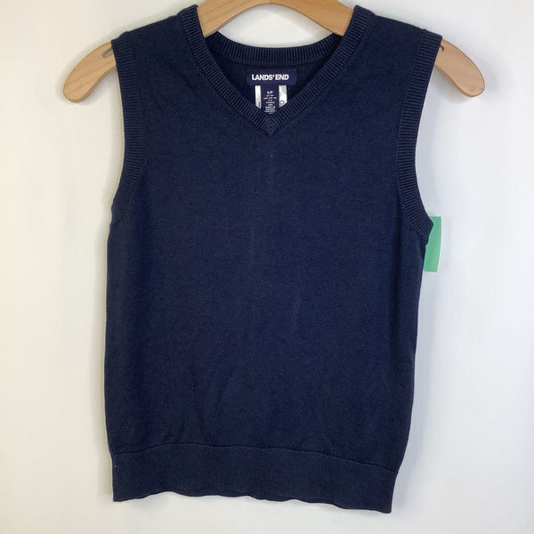 Size 8: Land Ends Dark Blue Knitted Tank Top