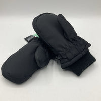 Size Infant: Black Snow Mittens