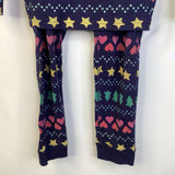 Size 10: Primary Blue Hearts, Trees & Stars Striped 2pc PJs