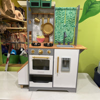 Kid Kraft Terrace Garden Wooden Play Kitchen -As Is