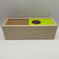 Lovevery Wooden Green Sliding Top Box/Ball