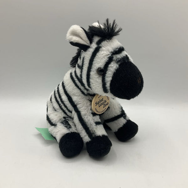 Wild Republic Saint Louis Zoo Black & White Striped Zebra Plush