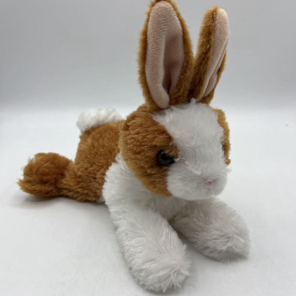 Small Brown/White Rabbit Plush