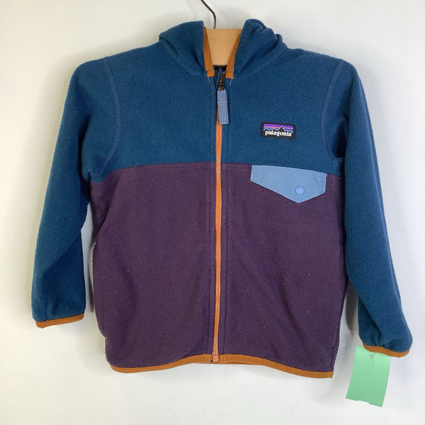 Size 2: Patagonia Purple/Blue Zip-Up Fleece Hoodie