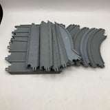 Large Bag of Plastic Grey Train Tracks