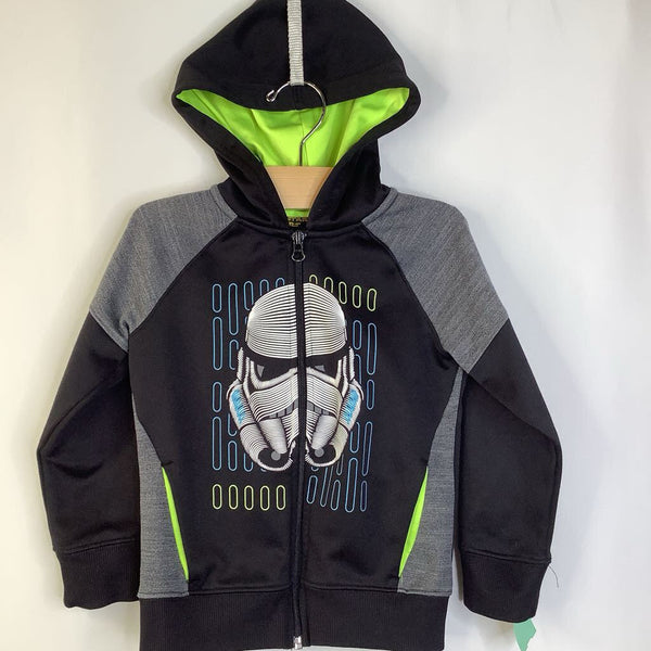 Size 4: Star Wars Black/Grey White Stormtrooper Hoodie