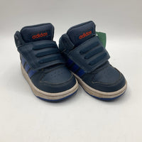 Size 5: Adidas Blue Velcro Strap Sneakers