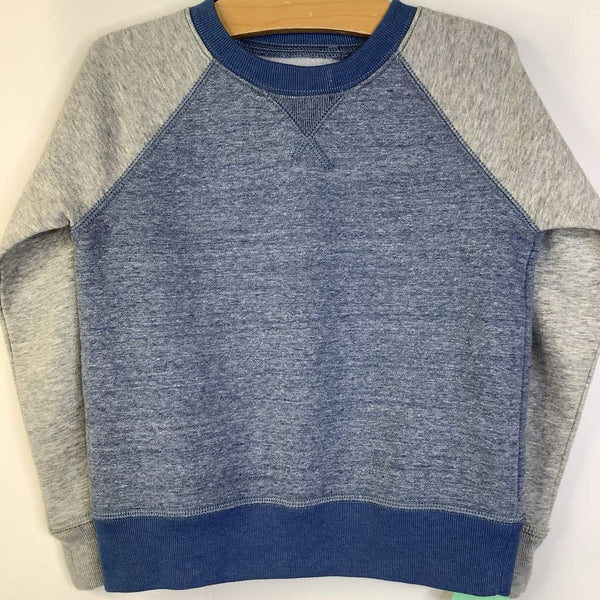 Size 4-5: Crewcuts Blue/Grey Heathered Sweater