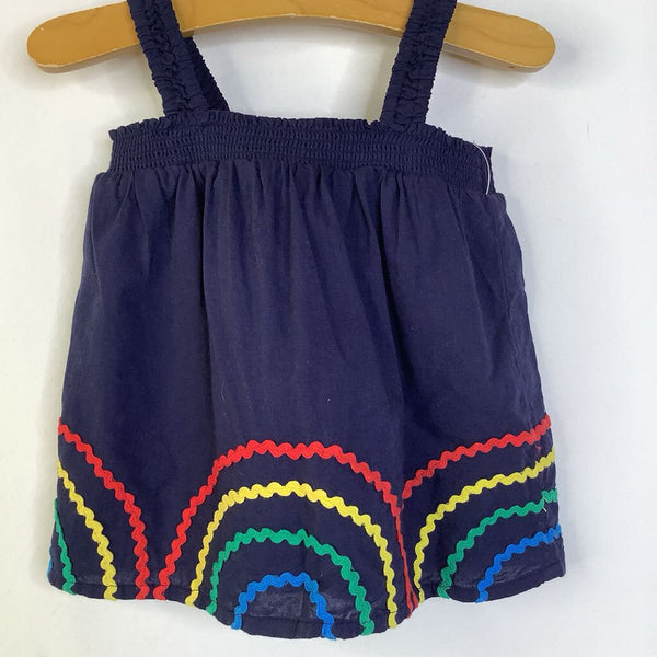 Size 6m: Tucker + Tate Blue Rainbow Print Tank Top/Shorts 2pc Set