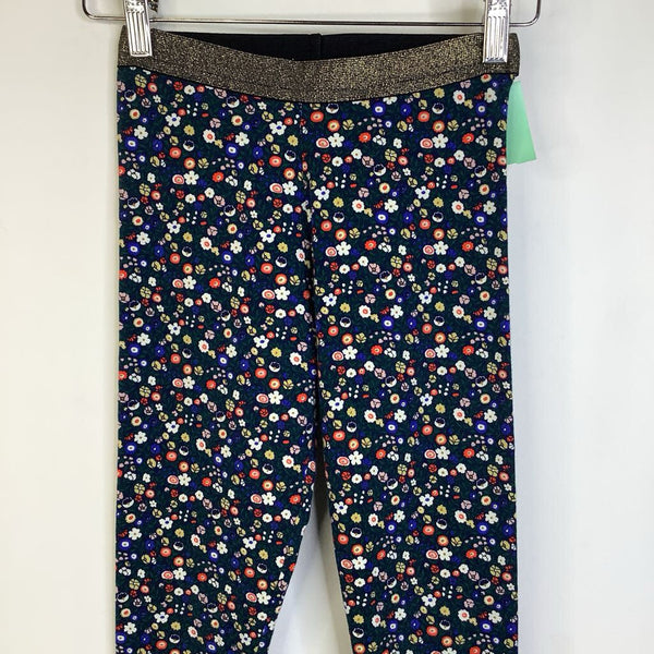 Size 9-10: Johnnie B. Blue/Colorful Floral Print Leggings