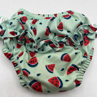 Size 12m: IPlay Light Green Watermelon Print Swim Diaper