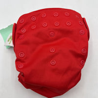 Size S: Bum Genius Red Adjustable Snap Diaper