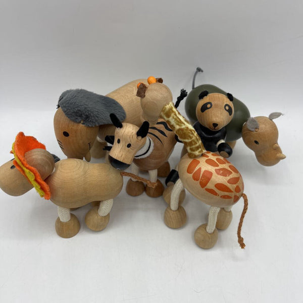 Animalz 6pc Wooden Animal Figurines