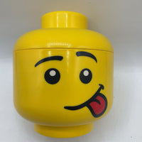 Lego Head Container W/Assorted Legos