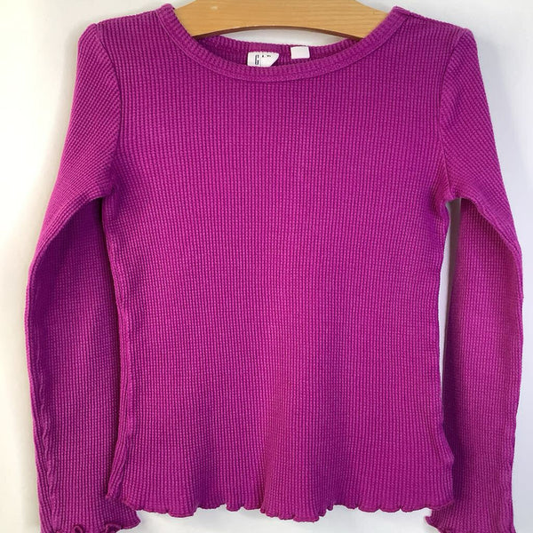 Size 6-7: Gap Purple Waffle Textured Long Sleeve Shirt