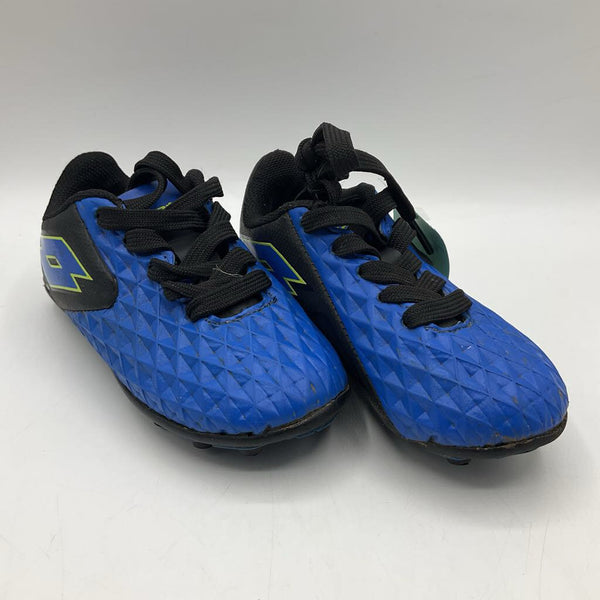 Size 8: Lotto Blue/Black Lace-Up Soccer Cleats