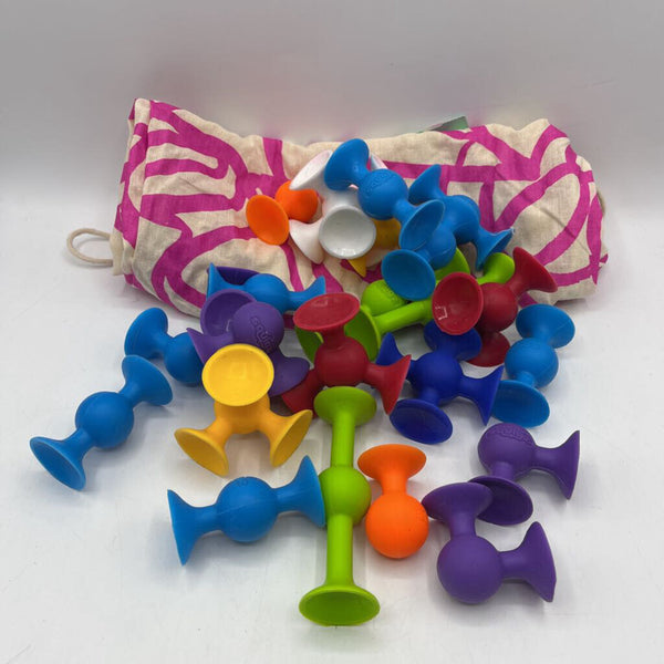 Bag Of Colorful Squigs Silicone Building Pieces