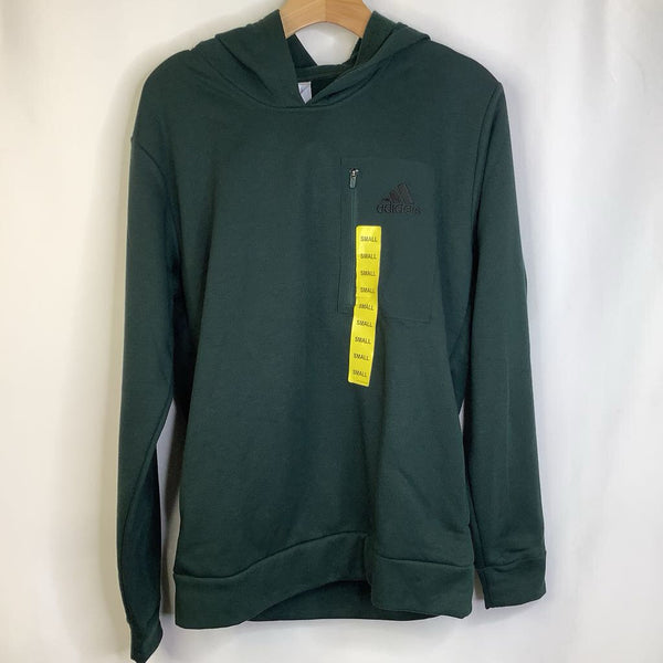 Size 16-18: Adidas Dark Green Hoodie-NEW W/Tag