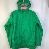 Size 14-16: Columbia Green Zip-Up Rain Coat