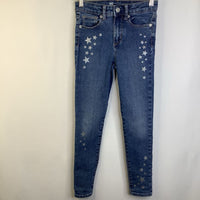 Size 8: Gap Light Blue Silver Stars Jeans