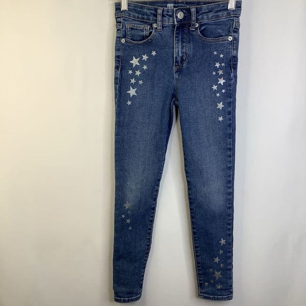 Size 8: Gap Light Blue Silver Stars Jeans