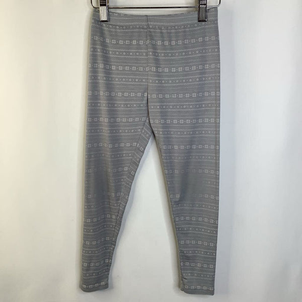 Size 6-7: 32 Degree Heat Light Grey White Snowflake Base Layer Pants